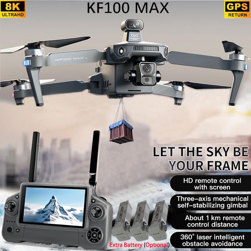 Drone Camera 4K - KF100 MAX GPS Drone 4K caméra